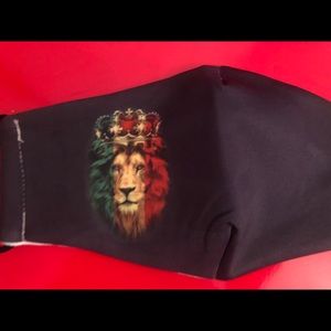 Rasta Colors Lion Face Mask